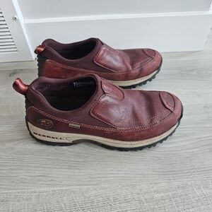 Merrell Burgundy Waterproof Slip-On Shoes